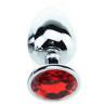 Generique Plug bijou Spolly Large - Rouge 8.5 x 3.9cm